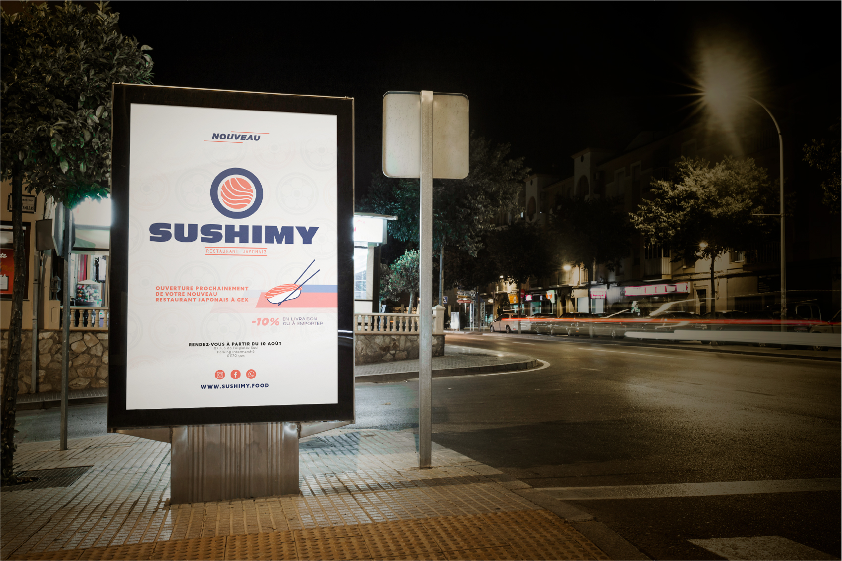 Branding & Affiche Sushimy, réalisé par LG Graphics, graphiste freelance.